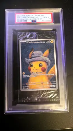 Pokemon Pikachu with Grey Felt Hat Promo PSA 10 GEM MINT - Van Gogh Museum - Image 1