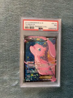 Pokemon Mew EX RC24/RC25 Legendary Treasures Full Art Holo Ultra Rare PSA 7 2013 - Image 1