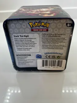New! Pokemon TCG Stack'em High Tin - 2025 Factory Sealed Booster Packs Stickers - Image 5