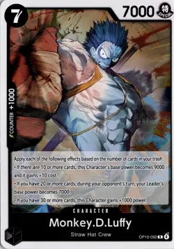 Monkey.D.Luffy () R Adventure on Kami's Island OP15-092 One Piece TCG - Image 1