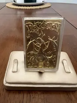 1999 Burger King Promotional 23k Gold Plated Charizard Trading Card - Image 1