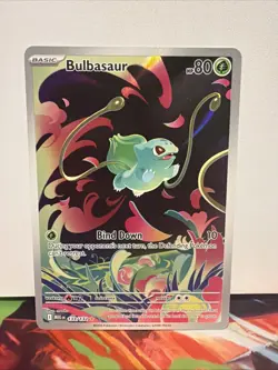 Pokemon TCG Bulbasaur Mega Evolutions 133/132 Illustration Card - Image 1