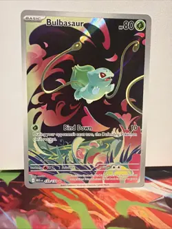Pokemon TCG Bulbasaur Mega Evolutions 133/132 Illustration Card - Image 5