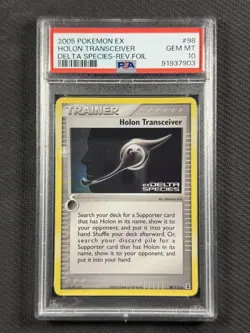 Pokemon Cards *POP 10* PSA 10 Holon Transceiver Rev Foil Delta Species EX 98/112 - Image 1