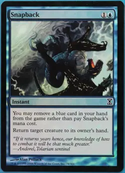 Snapback FOIL Time Spiral Remastered PLD Blue Common CARD (516593) ABUGames - Image 1