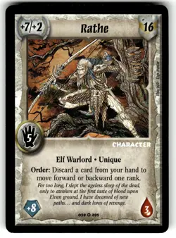 Warlord: Saga of the Storm CCG 1st Edition Card C #39 Rathe - Image 1