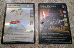 Neopet Cards "GALEM DARKHAND" AND "SNOW AISHA" holos - Image 1