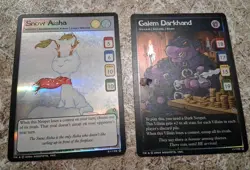 Neopet Cards "GALEM DARKHAND" AND "SNOW AISHA" holos - Image 2