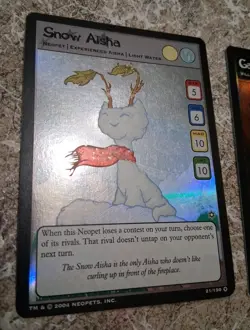 Neopet Cards "GALEM DARKHAND" AND "SNOW AISHA" holos - Image 4