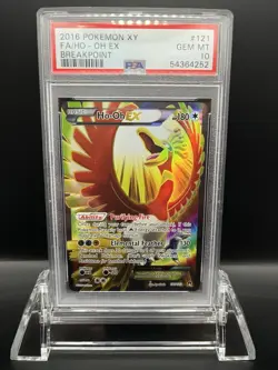 2016 Pokemon XY F.A./ Ho-Oh EX Breakpoint #121 PSA 10 - Image 1