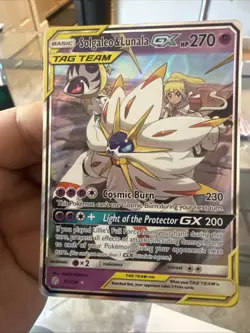 Pokemon TCG Solgaleo & Lunala GX 75/236 Cosmic Eclipse Holo Tag Team 2019 Nm/M - Image 1