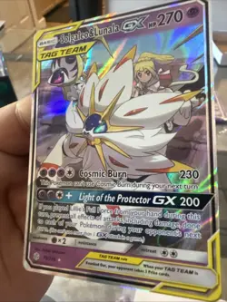 Pokemon TCG Solgaleo & Lunala GX 75/236 Cosmic Eclipse Holo Tag Team 2019 Nm/M - Image 2