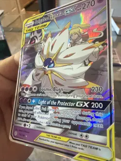 Pokemon TCG Solgaleo & Lunala GX 75/236 Cosmic Eclipse Holo Tag Team 2019 Nm/M - Image 3