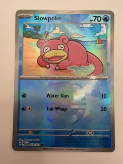 Slowpoke 018/131 Master Ball Reverse Holo Pokemon Card Near Mint Prismatic - Image 1