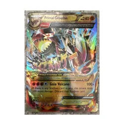 Pokemon Primal Groudon EX 86/160 Ultra Rare Full Art Holo XY Primal Clash 240 HP - Image 1