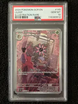 Lileep 145 PSA 10 Gem Mint Stellar Crown Pokemon - Image 1