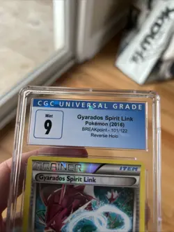 Pokemon Gyarados Spirit Link XY Breakpoint Reverse Holo #101 CGC 9 MINT - Image 2
