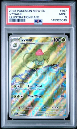 Ivysaur Pokemon Mew En-151 167 NM PSA 9 - Image 1