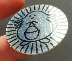 Chansey Pokemon Coin Wizards 1999 Silver Original WOTC Of The Coast RARE - Image 5