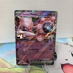 Team Rocket's Mewtwo Ex Play Pokemon Prize Pack Series 8 - Image 1