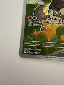 2026 Pokemon MEP EN Black Star Promo - Tyrunt #70 Full Art Holo - Image 3