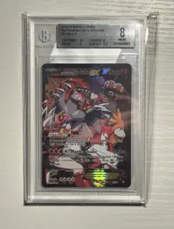 Pokemon TCG 2015 XY Double Crisis Team Magmas Groudon Holo Rare #15 BGS 8 - Image 1