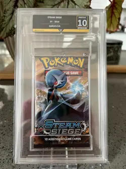 Pokemon 2016 XY Steam Siege Mega Gardevoir Sealed Booster Pack - Graded 10. - Image 1