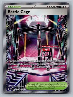 Battle Cage 116/094 Ultra Rare Phantasmal Flames Pokemon Near Mint - Image 1
