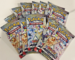 PRISMATIC EVOLUTIONS Booster Pack POKEMON 1 PACK 10 CARDS Random Art FAST + NEW - Image 1