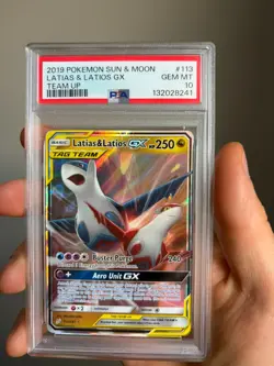 Latias & Latios GX 113/181 Pokemon Sun & Moon Team Up GEM MINT PSA 10 - Image 1