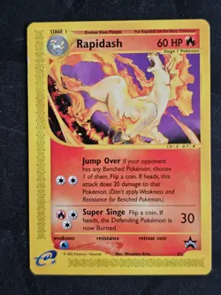 Rapidash - #51 WOTC Black Star Promo - Pokemon TCG - 2002 - Image 1