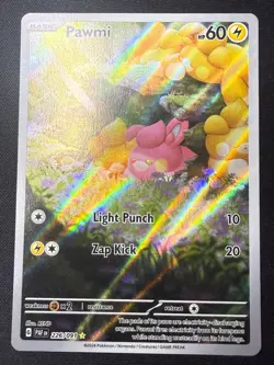Pawmi 226/091 | Holo Pokemon TCG Illustration Rare SV: Paldean Fates | NM - Image 1