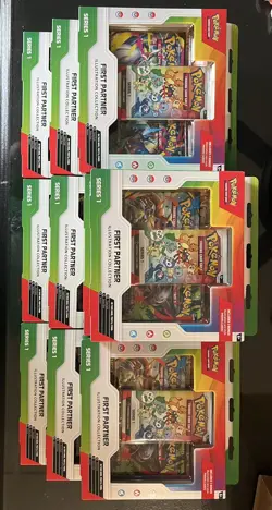 Lot of 10 Pokemon First Partner Illustration Collection Series 1 SEALED BOXES - Image 1