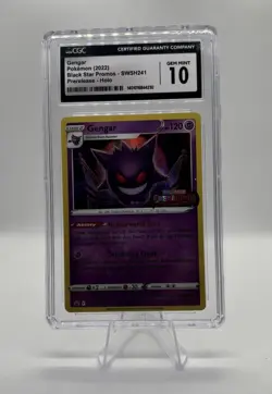 Pokemon Gengar Lost Origin Prerelease SWSH241 CGC 10 Gem Mint - Image 1