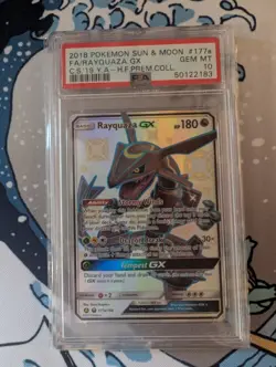 2018 Pokemon Rayquaza GX #177a/168 Celestial Storm PSA 10 GEM MINT - Rare - Image 1
