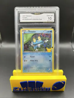 2021 Pokemon McDonald’s Collection Froakie Holo #22 GMA 10 - Image 1