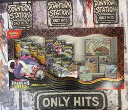 Pokemon Paldean Fates Great Tusk ex & Iron Treads ex Collection Box Sealed - Image 1