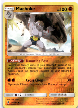 Pokemon TCG Machoke 64/145 Guardians Rising Reverse Holo Rare Lightly Played - Image 1