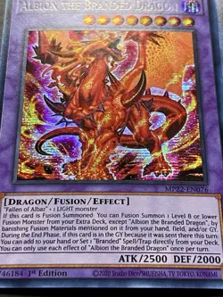 3x Albion The Branded Dragon | MP22-EN076 | Prismatic Secret Rare | NM | YuGiOh! - Image 2