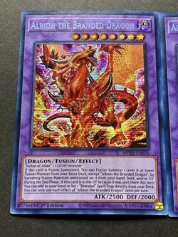 3x Albion The Branded Dragon | MP22-EN076 | Prismatic Secret Rare | NM | YuGiOh! - Image 3