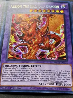 3x Albion The Branded Dragon | MP22-EN076 | Prismatic Secret Rare | NM | YuGiOh! - Image 4