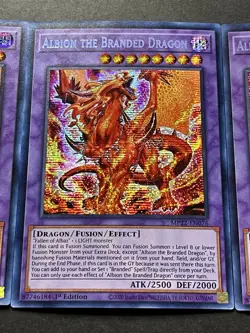 3x Albion The Branded Dragon | MP22-EN076 | Prismatic Secret Rare | NM | YuGiOh! - Image 5