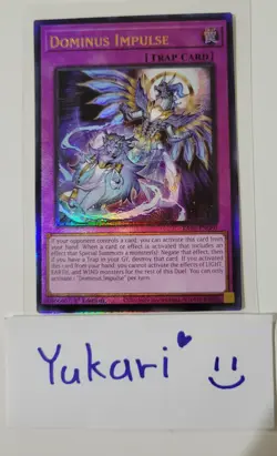 Yu Gi Oh TcG Dominus Impulse (Ultimate Rare) RA05-EN080 English MINT - Image 1