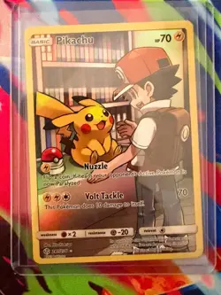 Pokemon TCG Sun & Moon Cosmic Eclipse Pikachu Card 241/236 Secret Rare Holo - Image 3