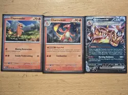 Charizard EX 196 Promo Charmander 007 Charmeleon 008 NM Pokemon Card - Image 1