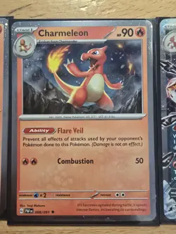 Charizard EX 196 Promo Charmander 007 Charmeleon 008 NM Pokemon Card - Image 3