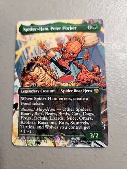 MTG Spider-Ham, Peter Porker (Borderless) Marvel's Spider-Man Scene Card - Image 1
