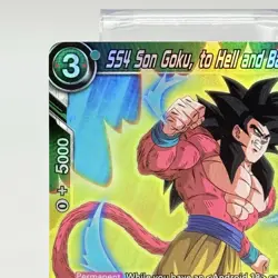 Dragon Ball Super Card BT20-063 SS4 Son Goku to Hell and Back Holo NM - Image 2