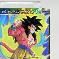 Dragon Ball Super Card BT20-063 SS4 Son Goku to Hell and Back Holo NM - Image 3