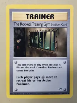2000 Pokemon Gym Heroes Trainer Stadium Card Rocket's Training Gym GHtscRTG1 - Image 1